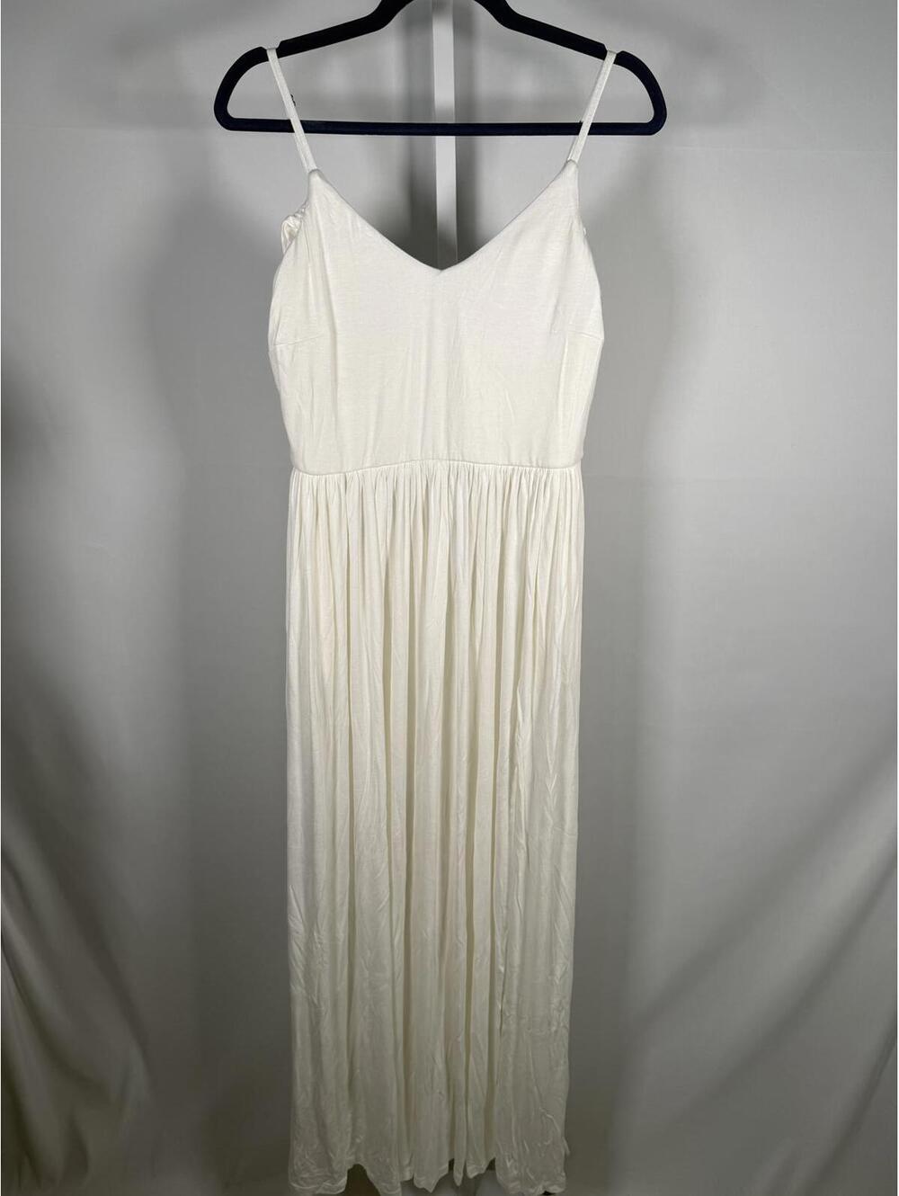 NWT Halara White Sleeveless Maxi Dress Size Medium - Picture 2 of 6